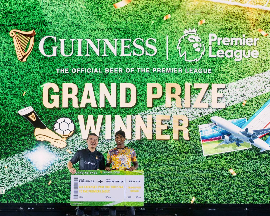 英超 观赛之旅大奖 首位得主诞生,费用由Guinness 全额赞助!